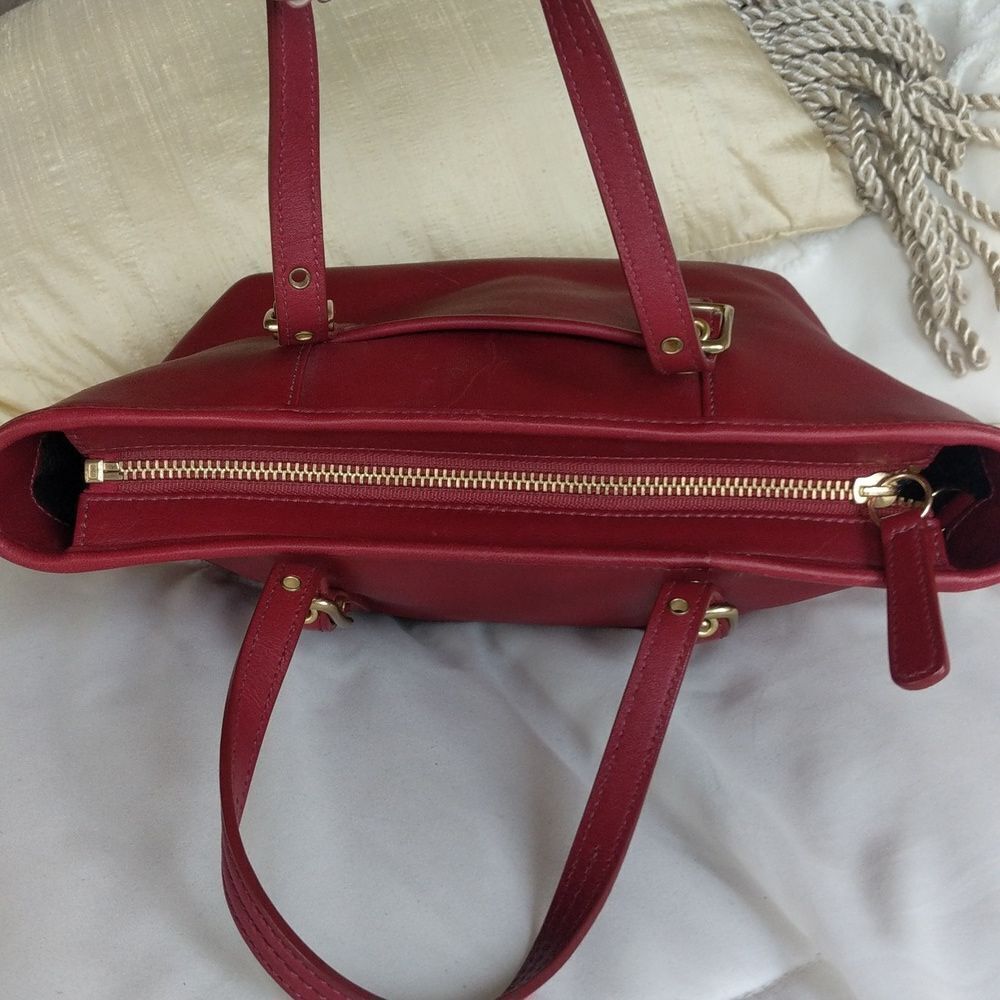 COACH Luxurious Red ♥️ Y2K Vintage Mini Tote Bag 9846 - Picture 5 of 12